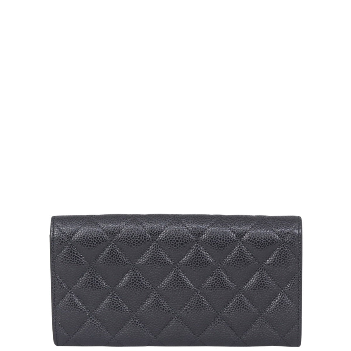 Chanel Classic Flap Long Wallet | Caviar Silver Hardware
