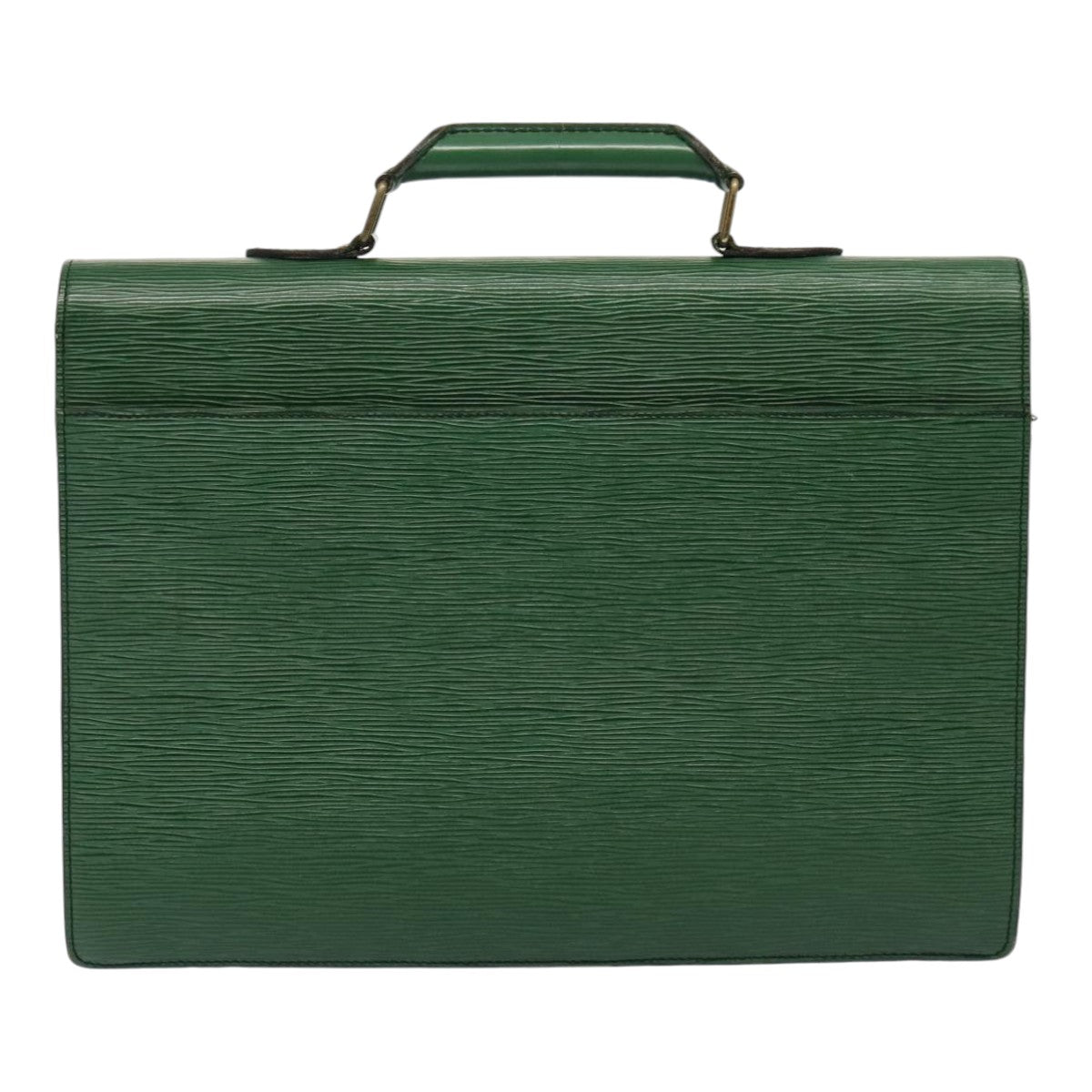 LOUIS VUITTON Epi Serviette Conseiller Briefcase Green M54424 LV Auth 86730
