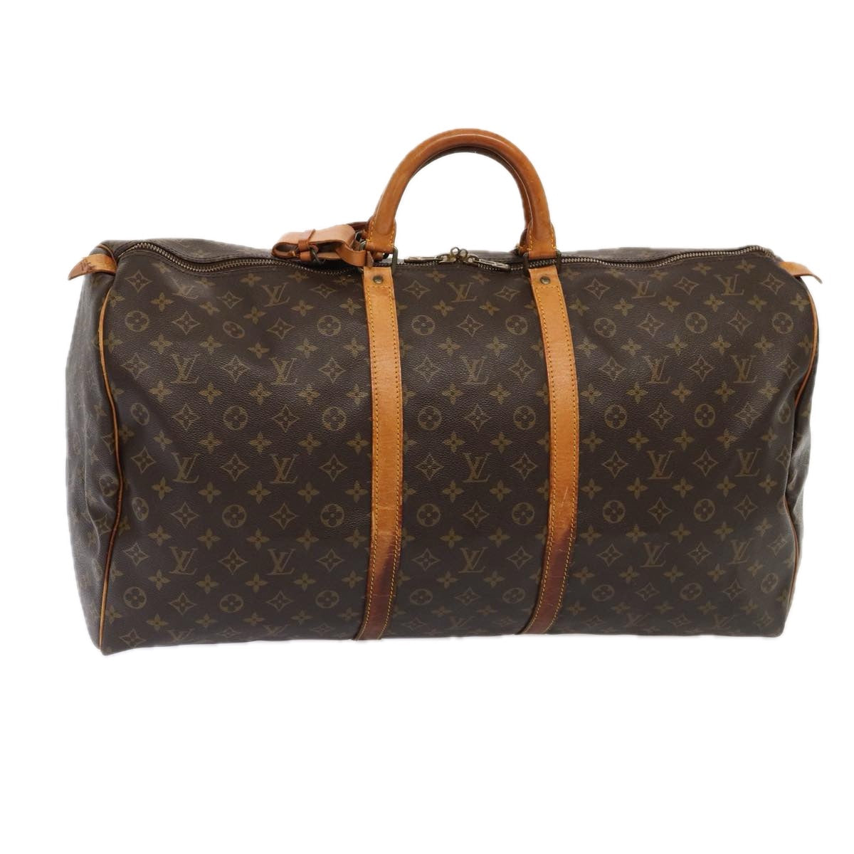 LOUIS VUITTON Monogram Keepall 60 Boston Bag LV Auth