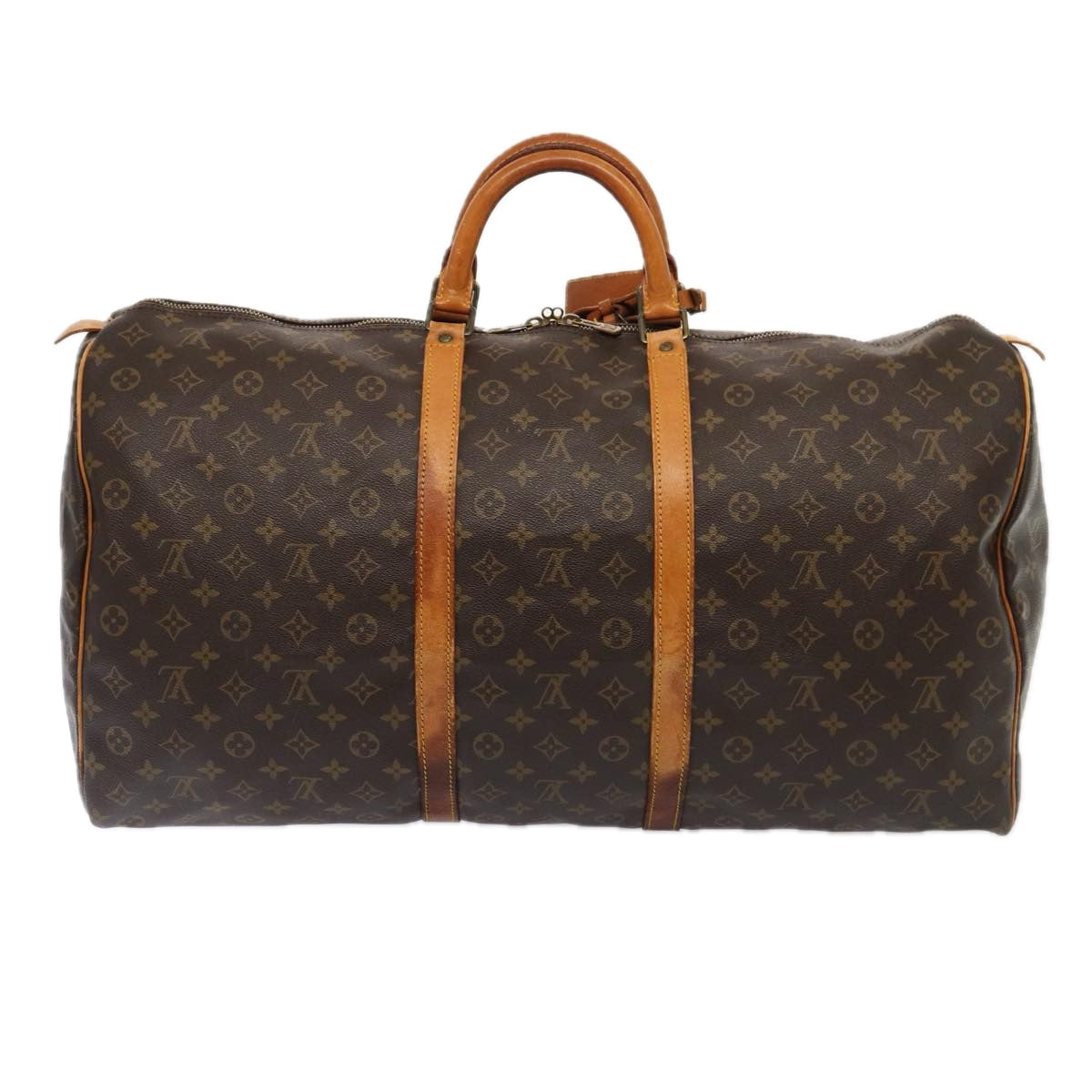 LOUIS VUITTON Monogram Keepall 60 Boston Bag LV Auth