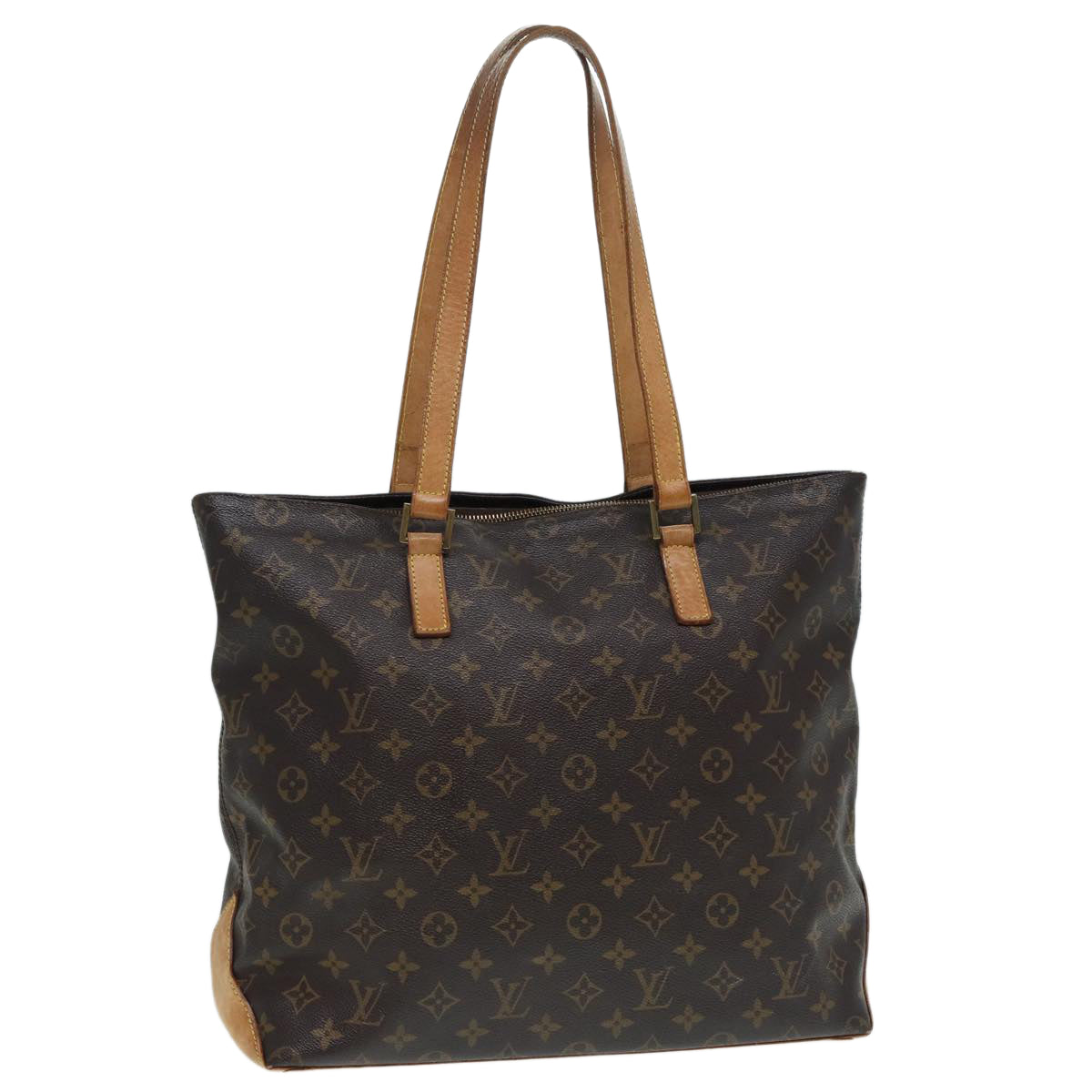 LOUIS VUITTON Monogram Cabas Mezzo Tote Bag LV Auth