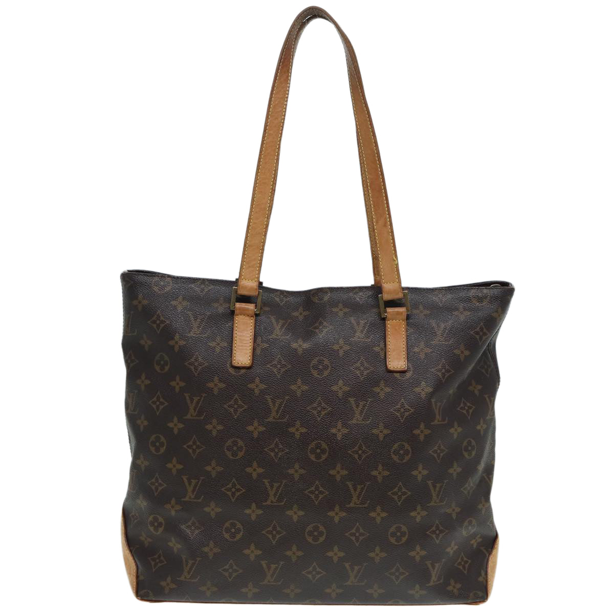 LOUIS VUITTON Monogram Cabas Mezzo Tote Bag LV Auth