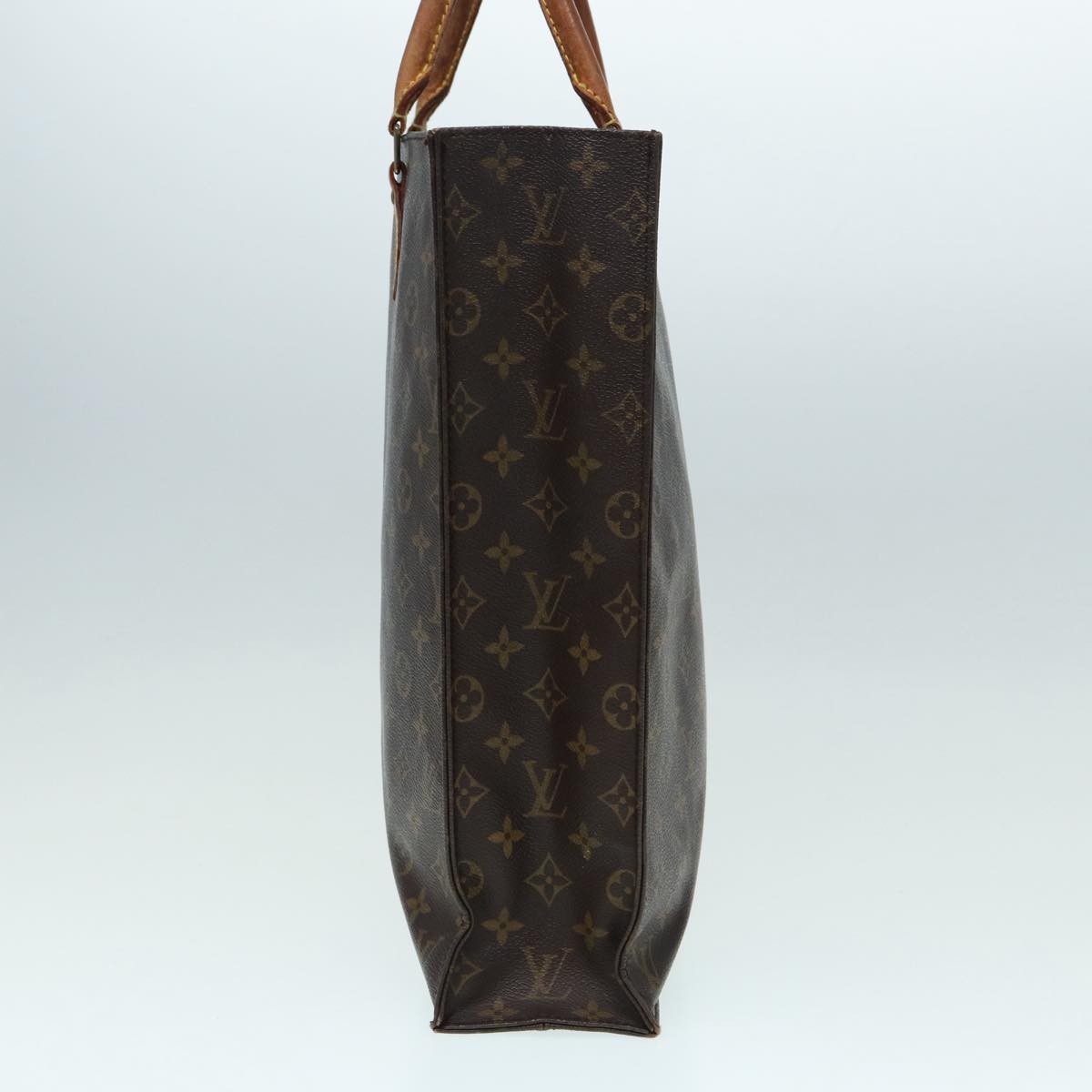 LOUIS VUITTON Monogram Sac Plat Hand Bag LV Auth