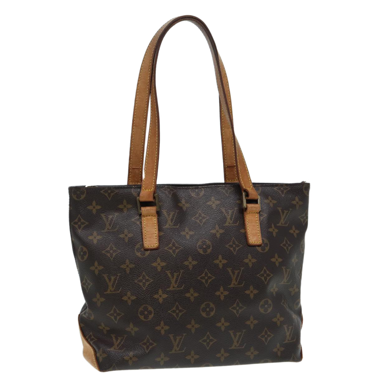 LOUIS VUITTON Monogram Cabas Piano Tote Bag LV Auth