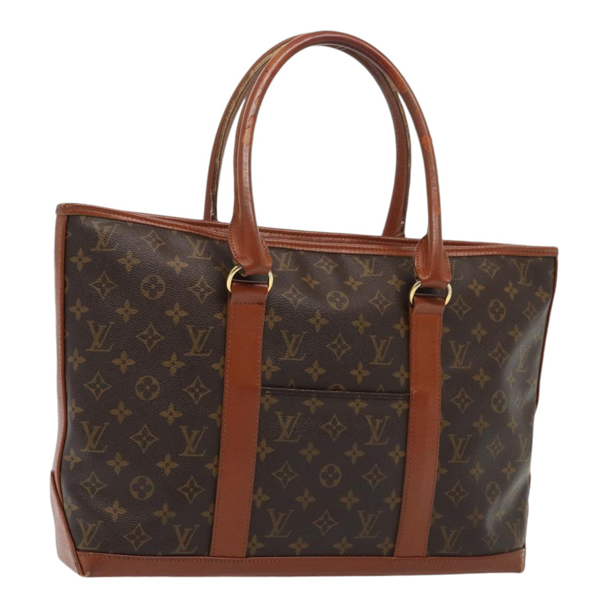 LOUIS VUITTON Monogram Sac Weekend PM Tote Bag LV Auth