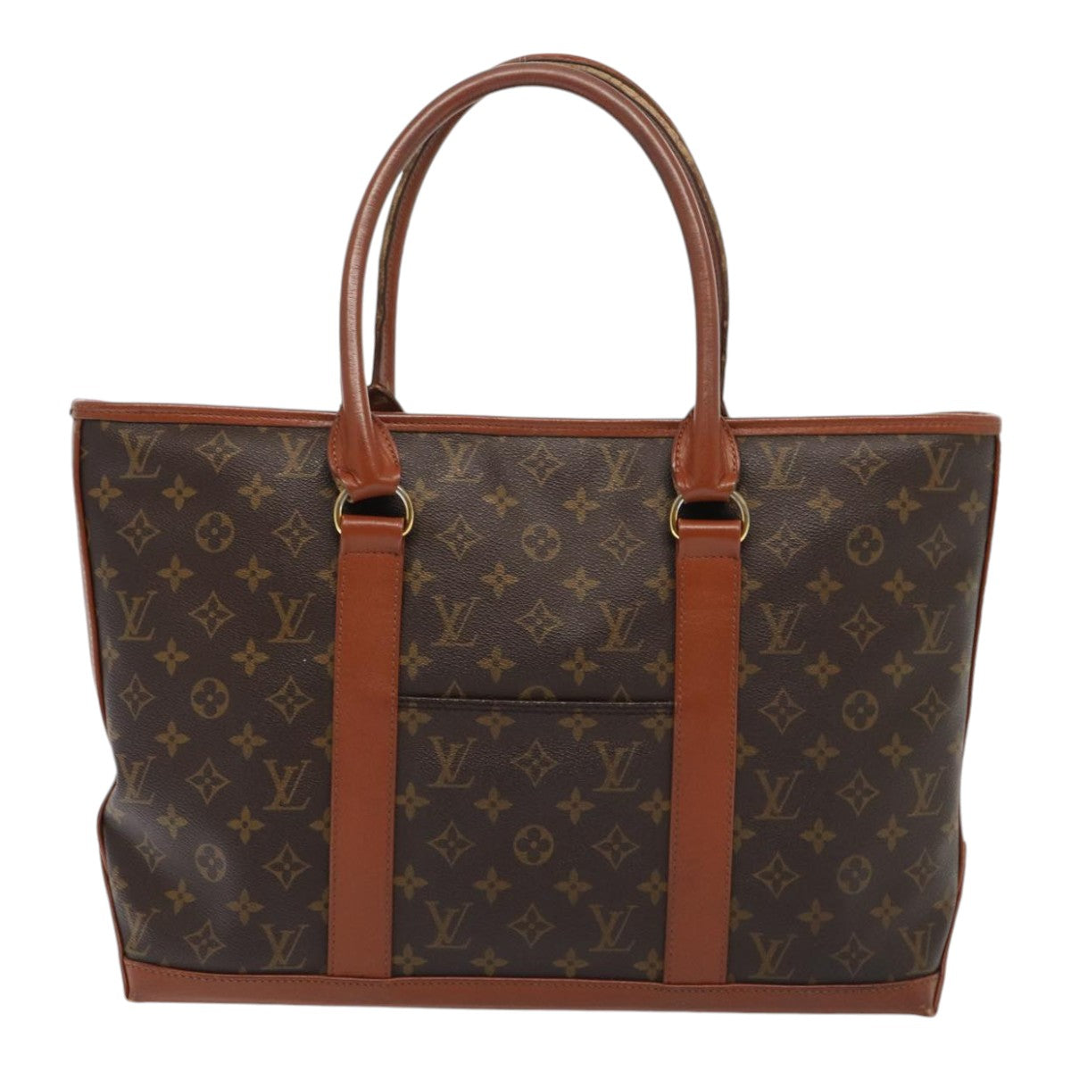 LOUIS VUITTON Monogram Sac Weekend PM Tote Bag LV Auth