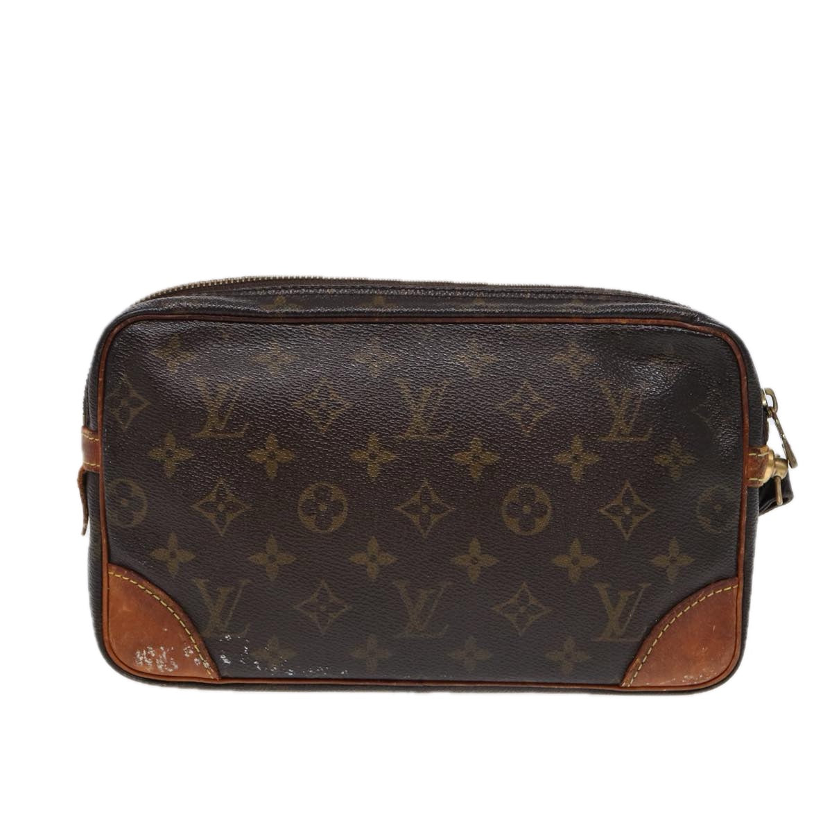 LOUIS VUITTON Monogram Marly Dragonne GM Clutch Bag LV Auth