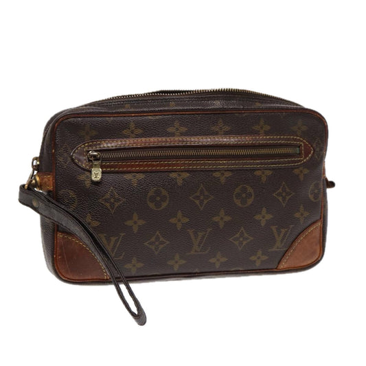 LOUIS VUITTON Monogram Marly Dragonne GM Clutch Bag LV Auth