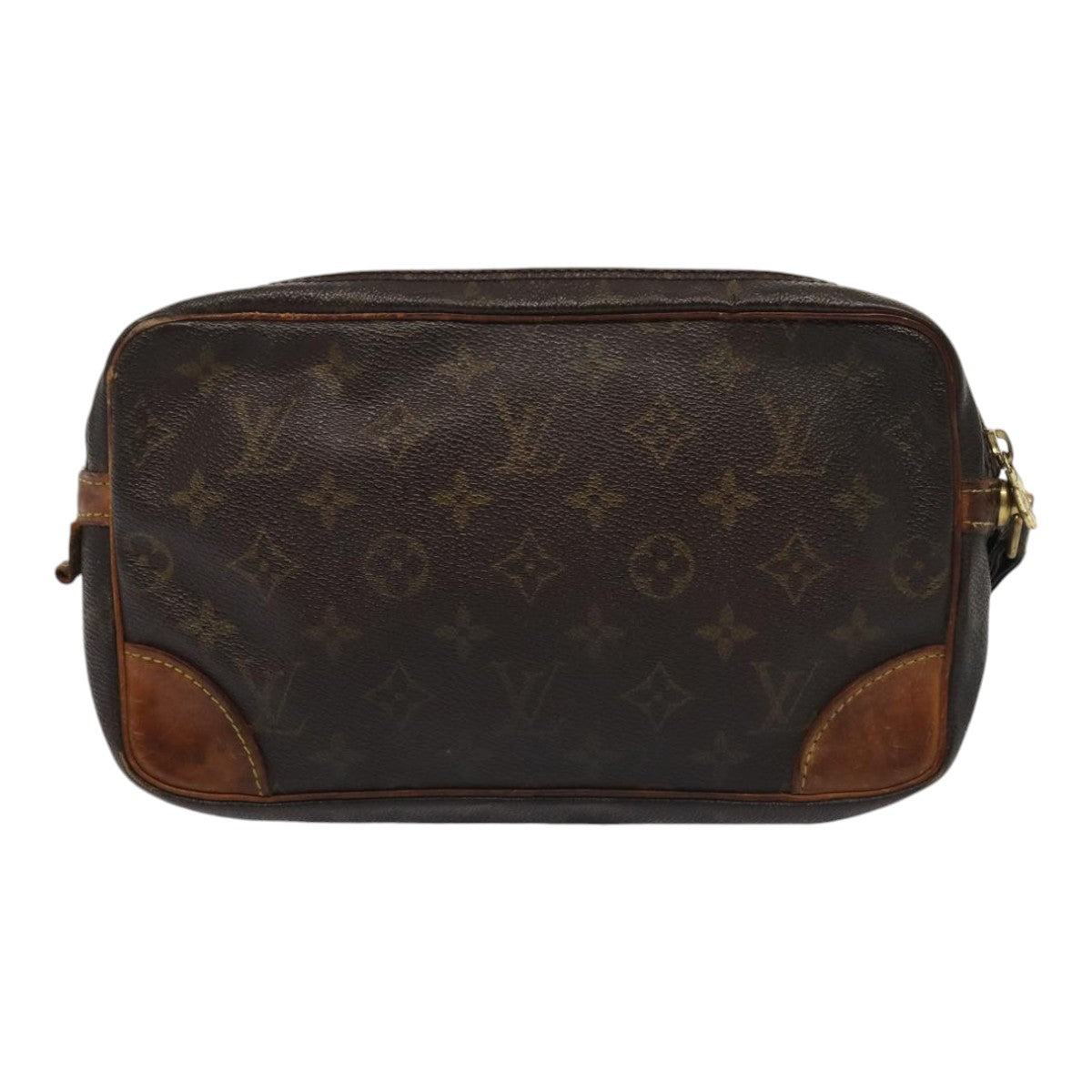 LOUIS VUITTON Monogram Marly Dragonne GM Clutch Bag LV Auth
