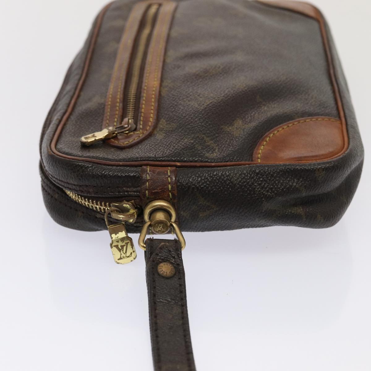 LOUIS VUITTON Monogram Marly Dragonne GM Clutch Bag LV Auth