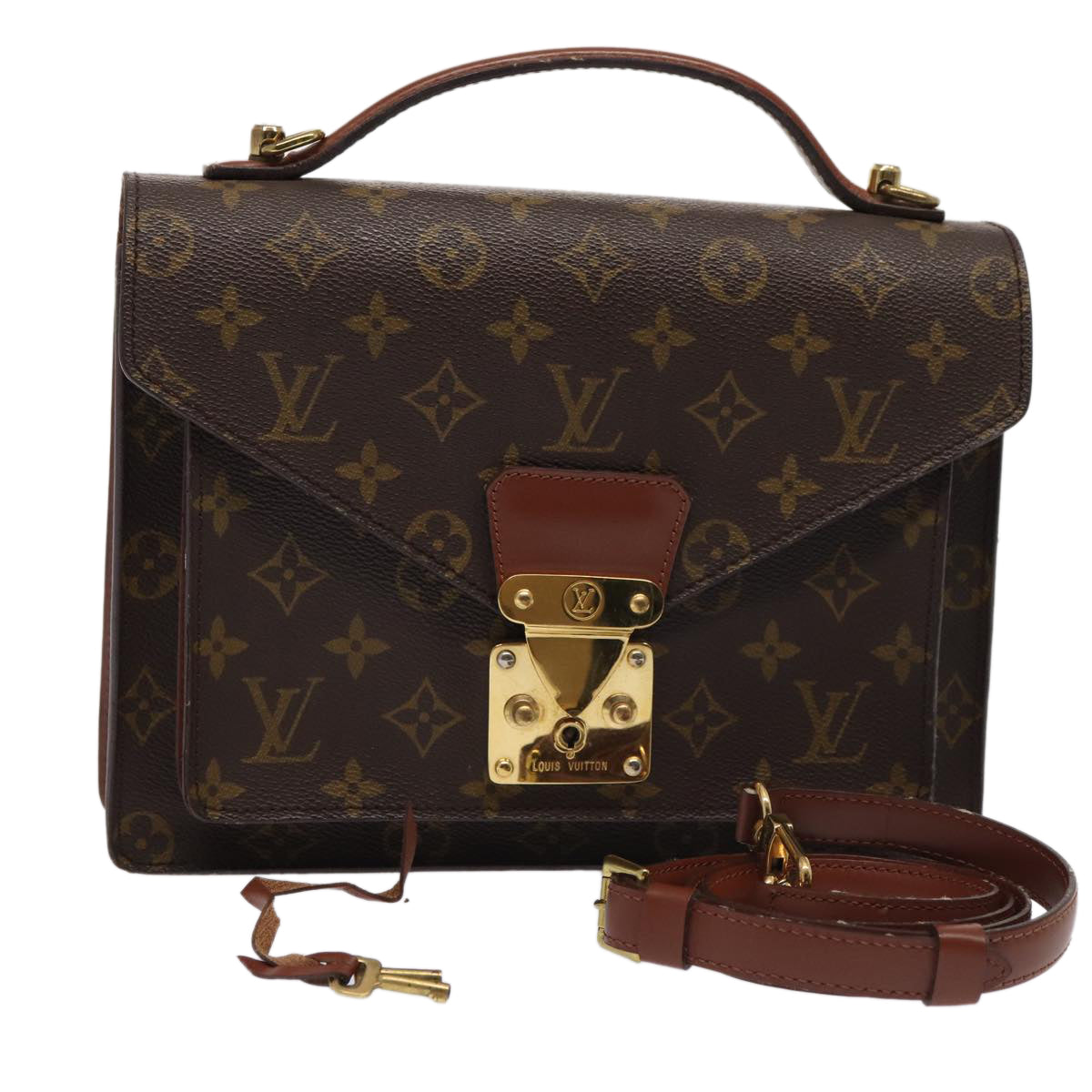 LOUIS VUITTON Monogram Monceau 26 Shoulder Bag LV Auth