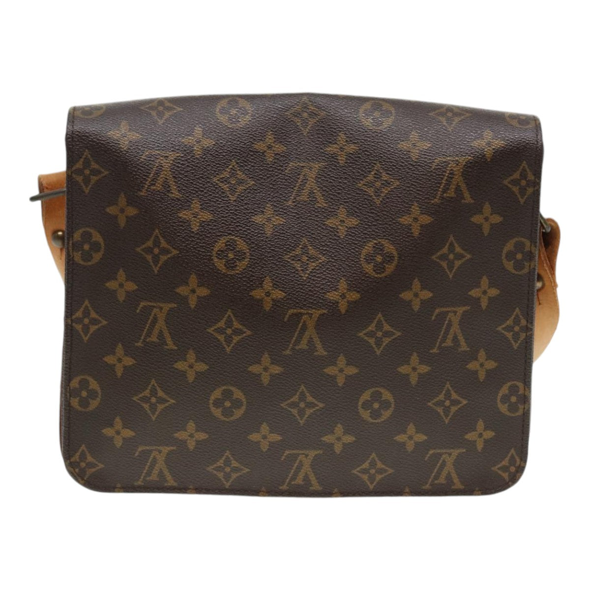 LOUIS VUITTON Monogram Cartouchiere GM Shoulder Bag LV Auth