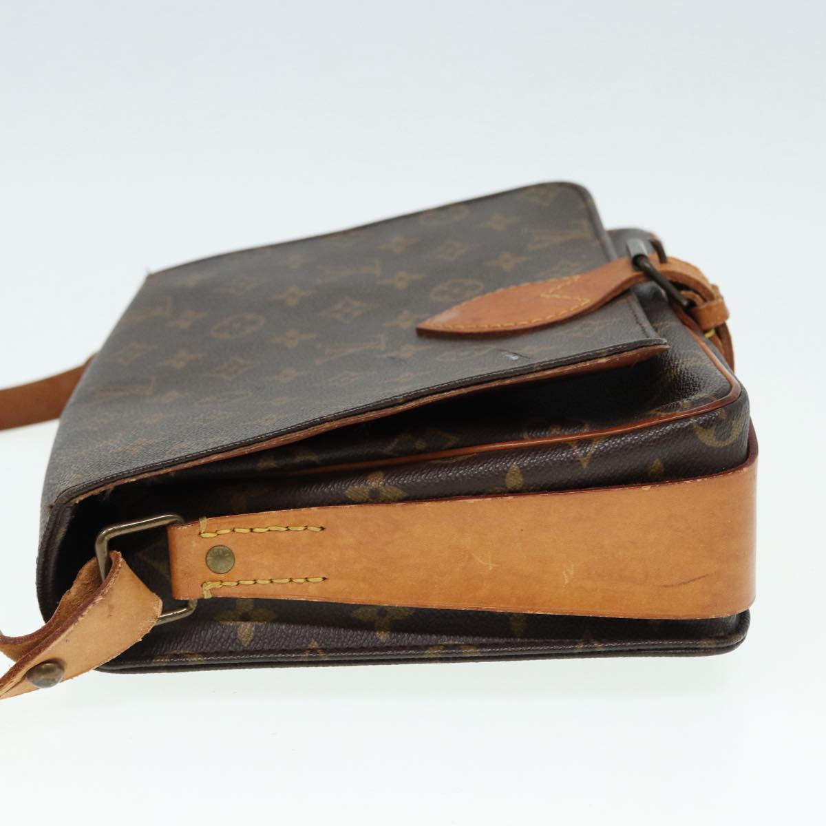 LOUIS VUITTON Monogram Cartouchiere GM Shoulder Bag LV Auth
