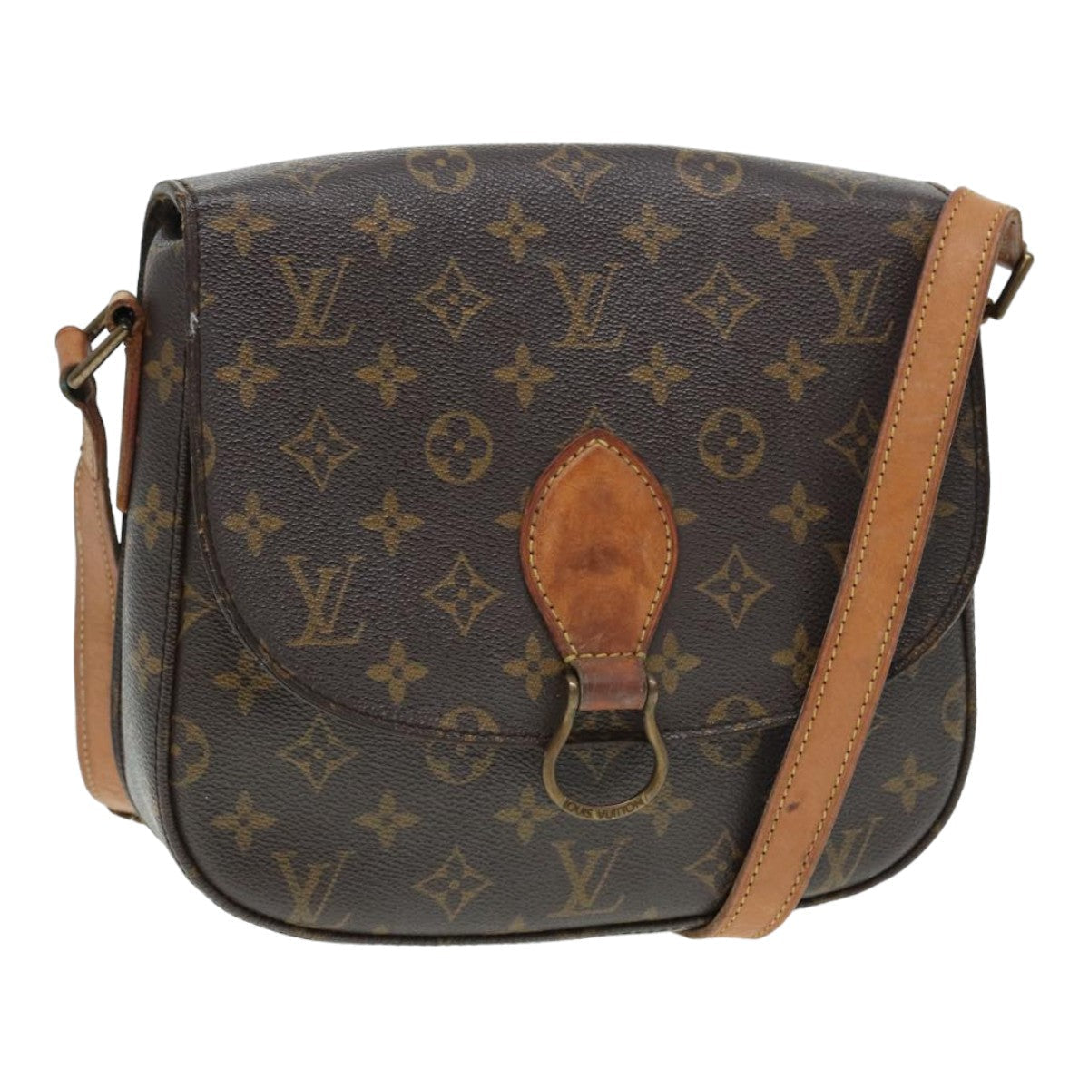 LOUIS VUITTON Monogram Saint Cloud GM Shoulder Bag LV Auth