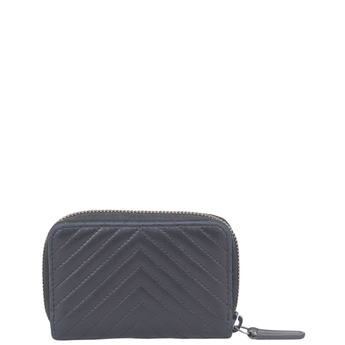 Chanel Chevron Zipped Coin Purse