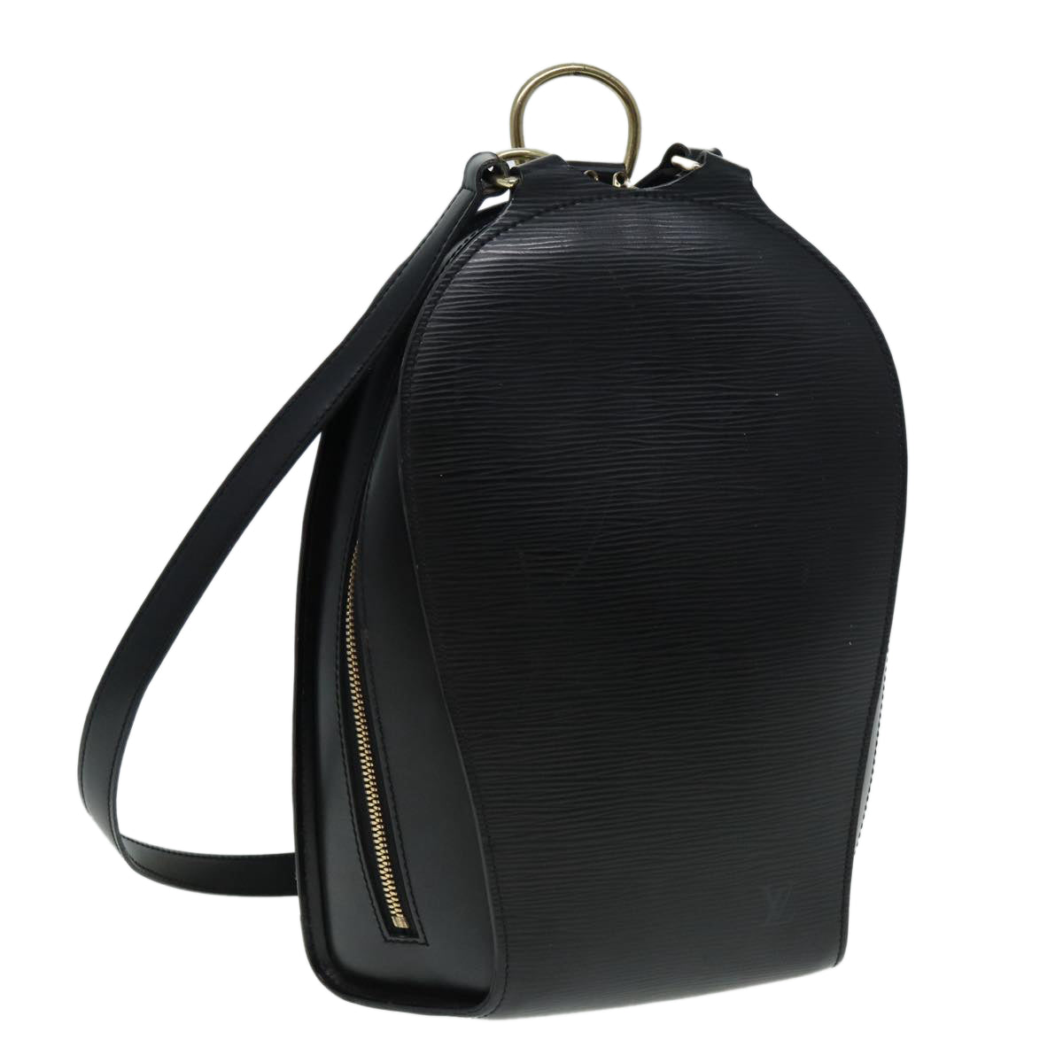 LOUIS VUITTON Epi Mabillon Backpack Black LV Auth