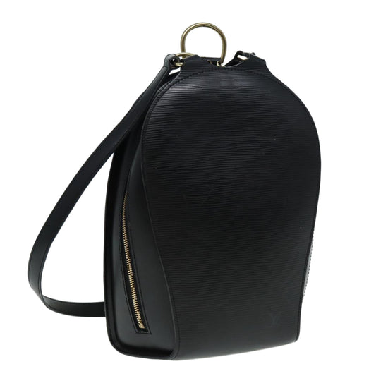 LOUIS VUITTON Epi Mabillon Backpack Black LV Auth