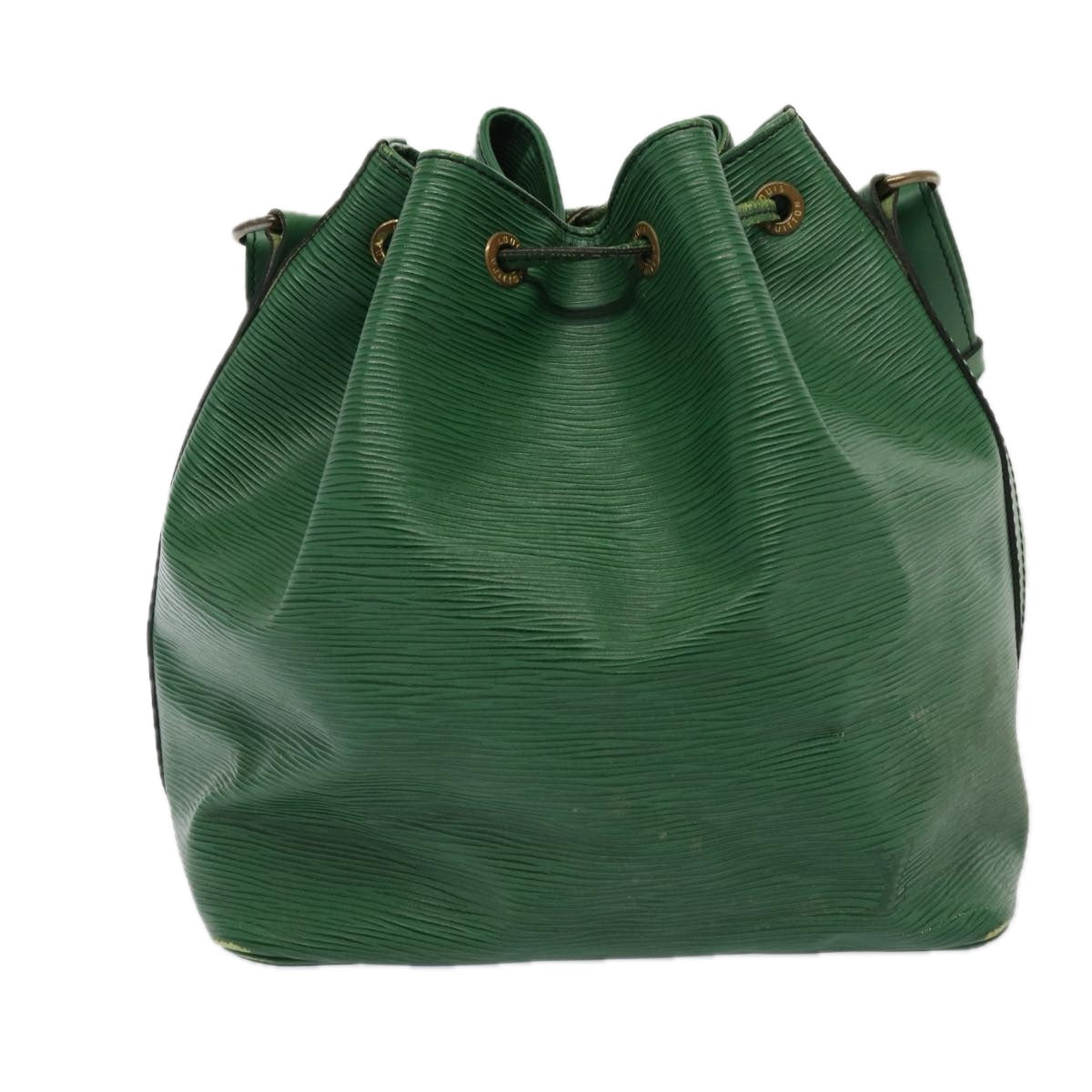 LOUIS VUITTON Epi Petit Noe Shoulder Bag Green LV Auth