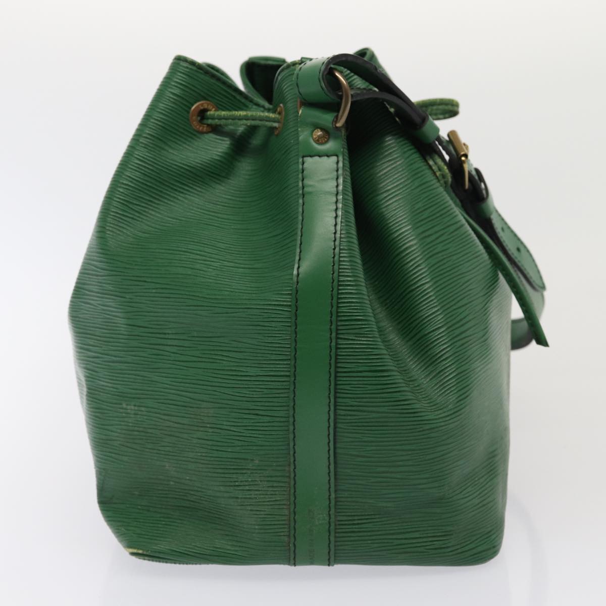 LOUIS VUITTON Epi Petit Noe Shoulder Bag Green LV Auth