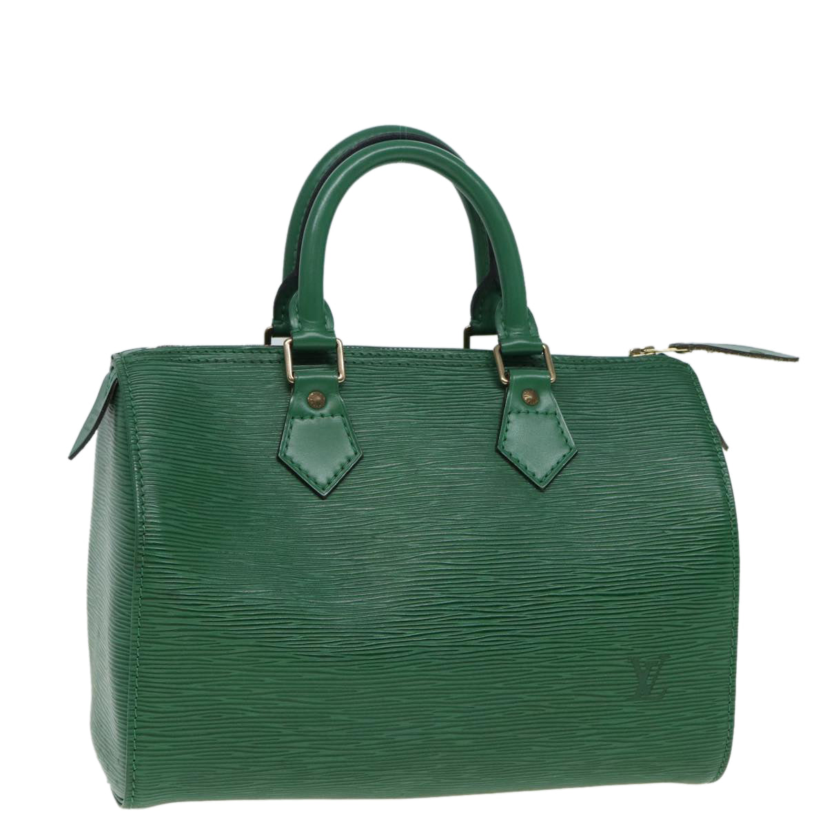 LOUIS VUITTON Epi Hand Bag Borneo Green LV Auth