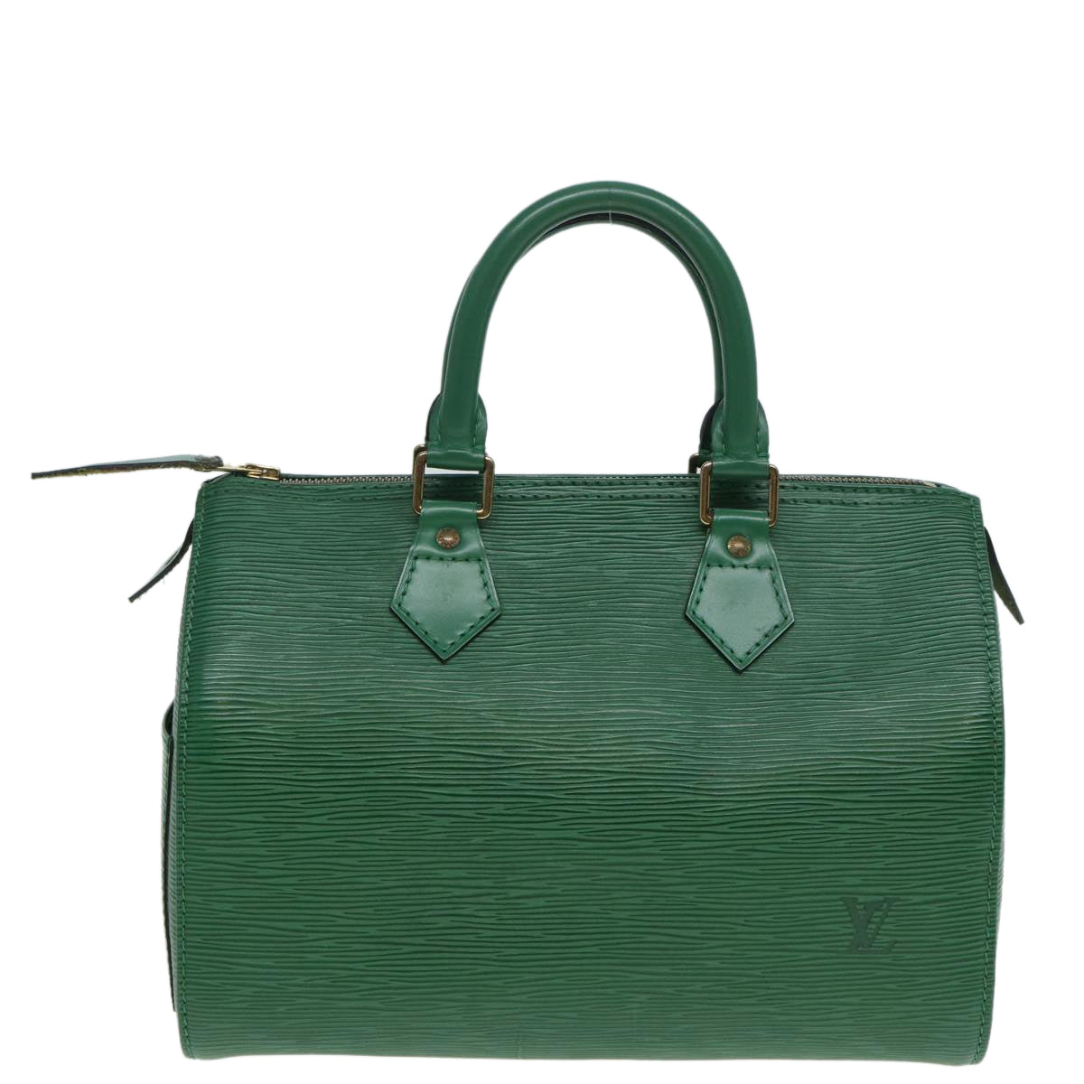 LOUIS VUITTON Epi Hand Bag Borneo Green LV Auth