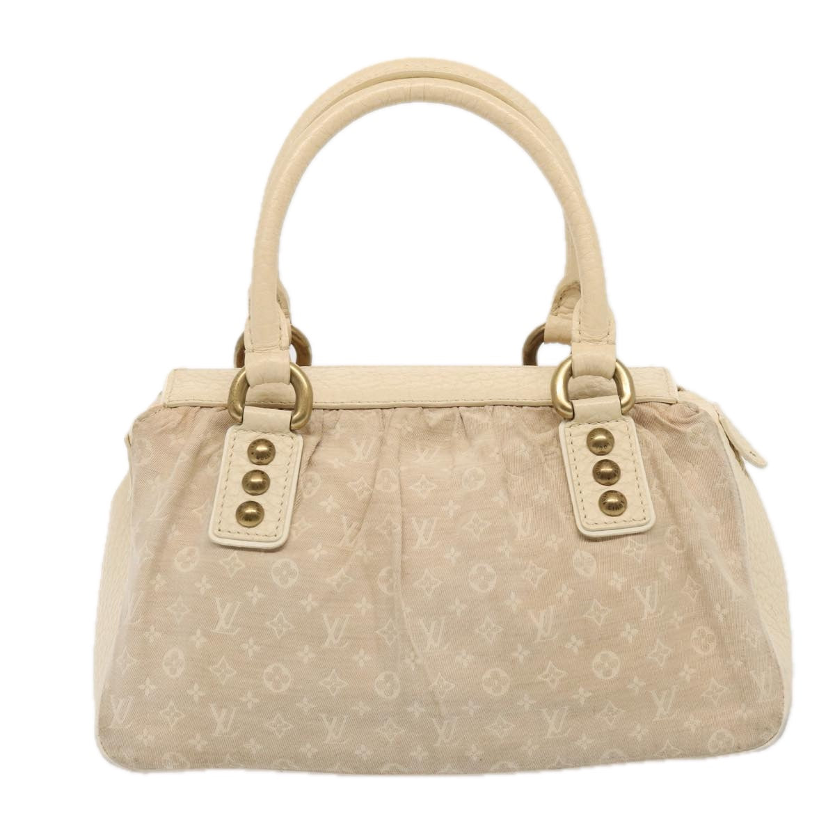 LOUIS VUITTON Monogram Mini Lin Trapeze PM Hand Bag Gris LV Auth