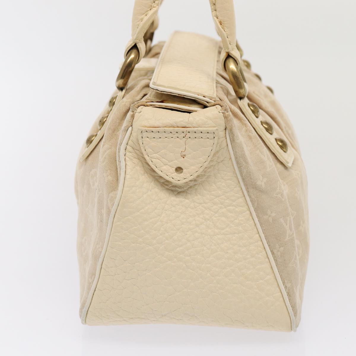 LOUIS VUITTON Monogram Mini Lin Trapeze PM Hand Bag Gris LV Auth