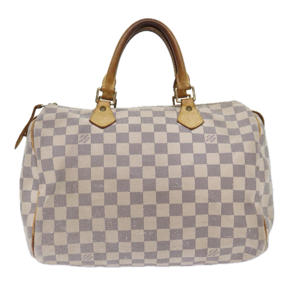 LOUIS VUITTON Damier Azur Hand Bag LV Auth