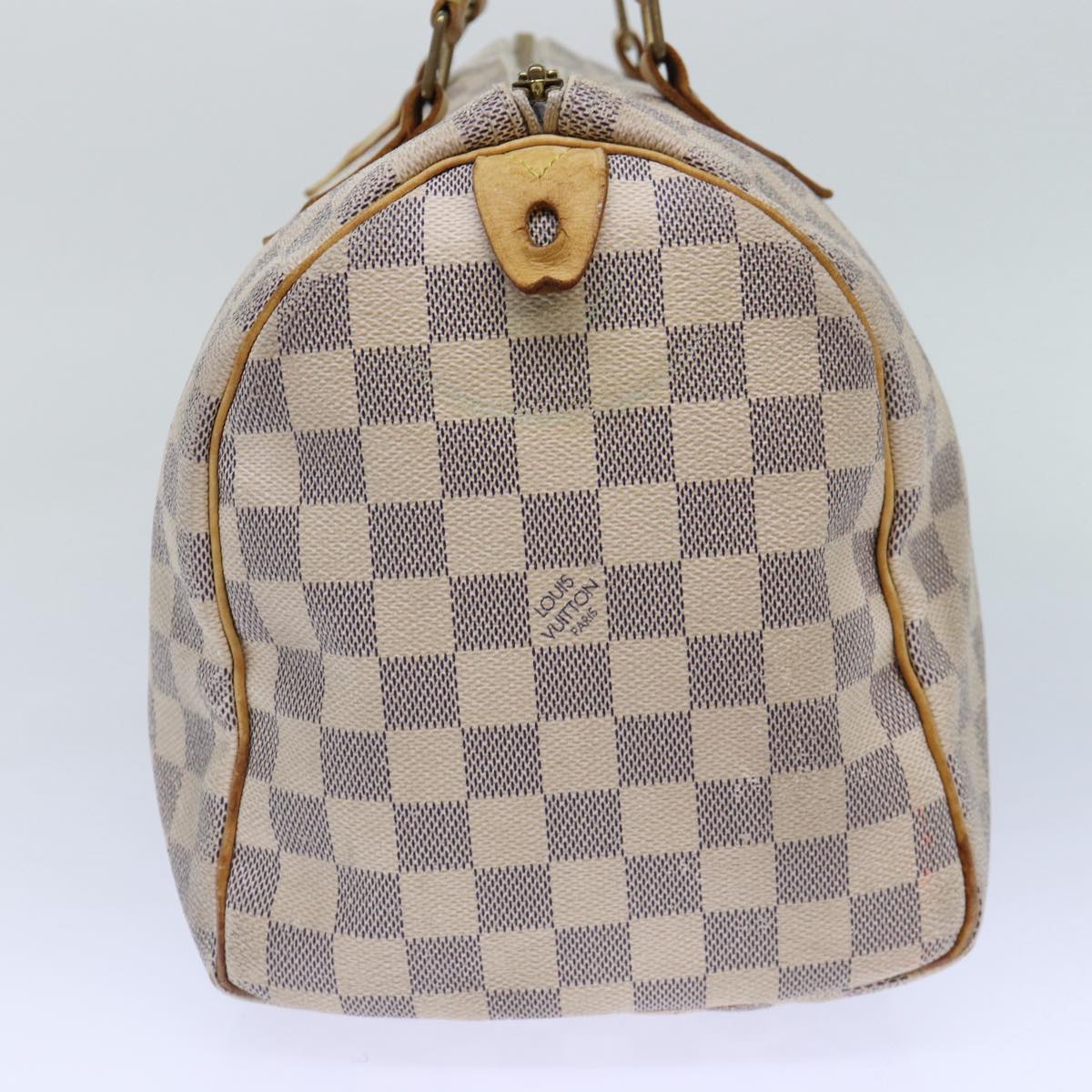 LOUIS VUITTON Damier Azur Hand Bag LV Auth