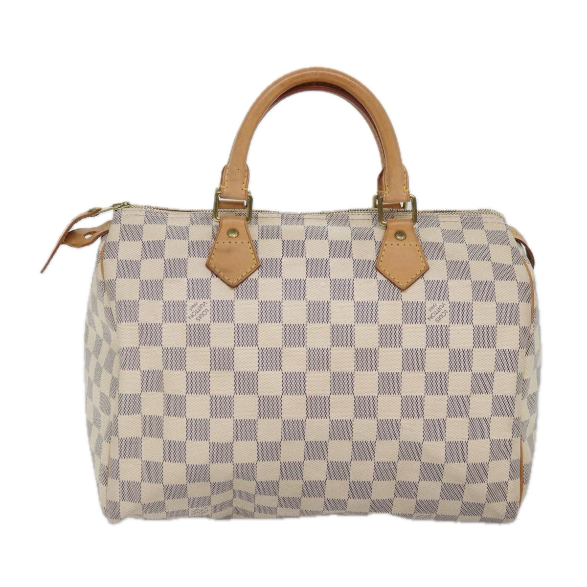 LOUIS VUITTON Damier Azur Hand Bag LV Auth