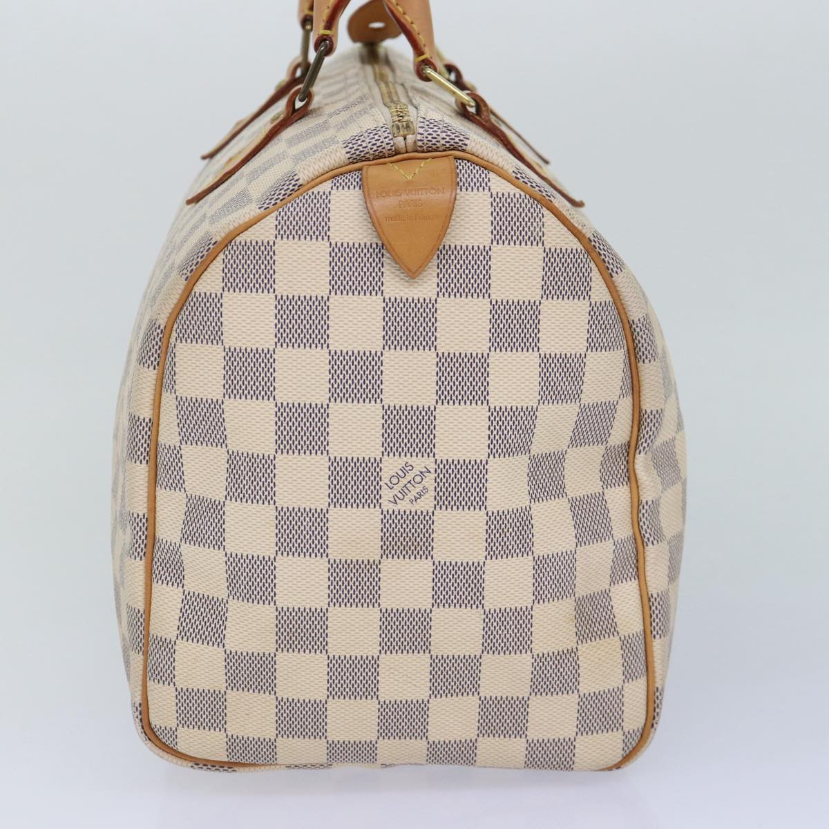 LOUIS VUITTON Damier Azur Hand Bag LV Auth