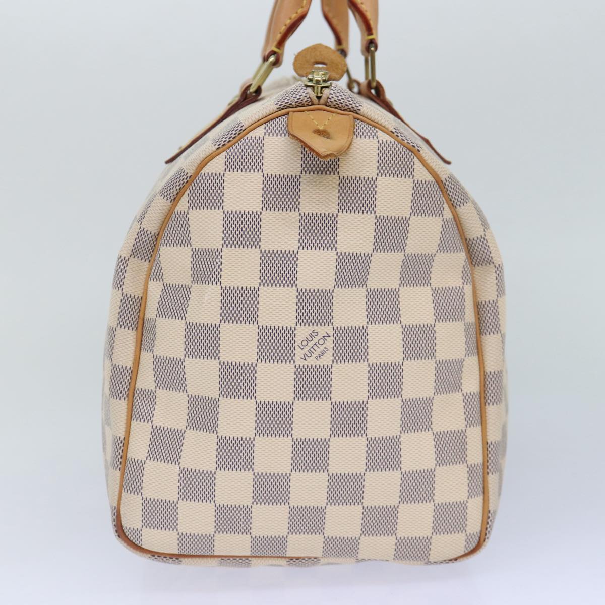 LOUIS VUITTON Damier Azur Hand Bag LV Auth