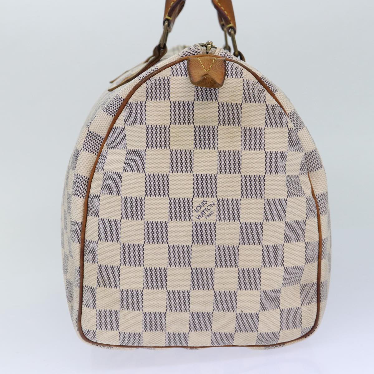 LOUIS VUITTON Damier Azur Hand Bag LV Auth