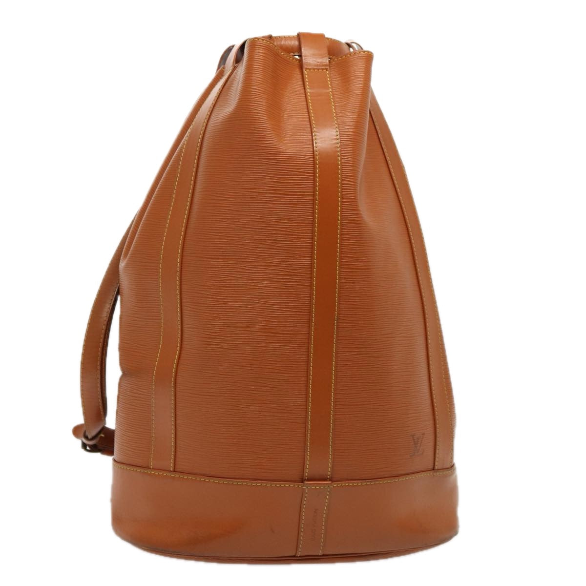 LOUIS VUITTON Epi Randonnee GM Shoulder Bag Zipangu Gold LV Auth