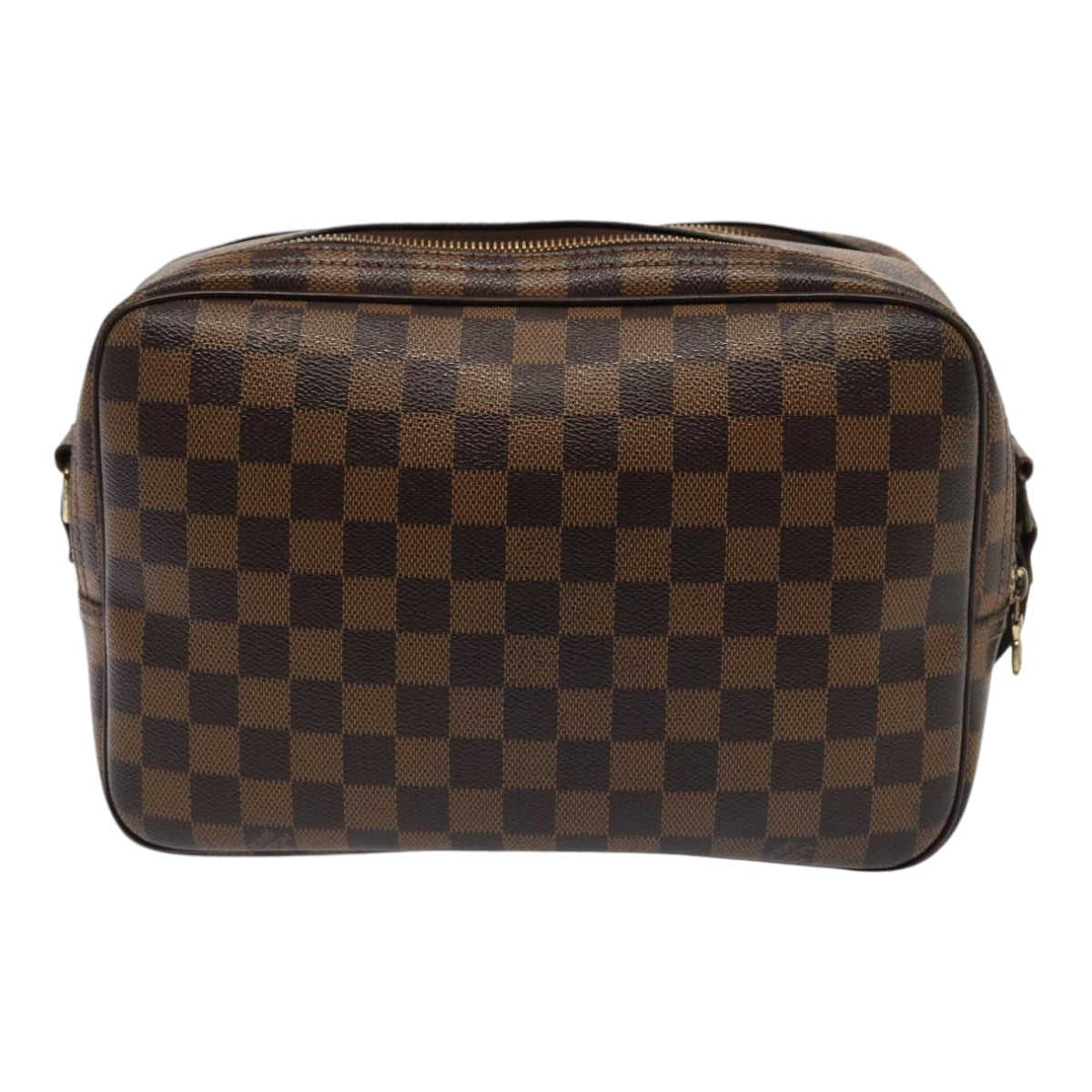 LOUIS VUITTON Damier Ebene Reporter PM Shoulder Bag LV Auth