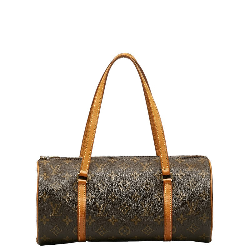 Louis Vuitton Monogram Papillon 30 Handbag M51385 Brown PVC Leather Lady Louis Vuitton
