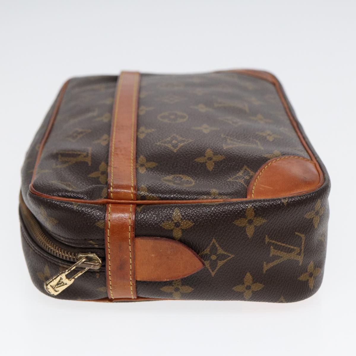 LOUIS VUITTON Monogram Compiegne 28 Clutch Bag LV Auth