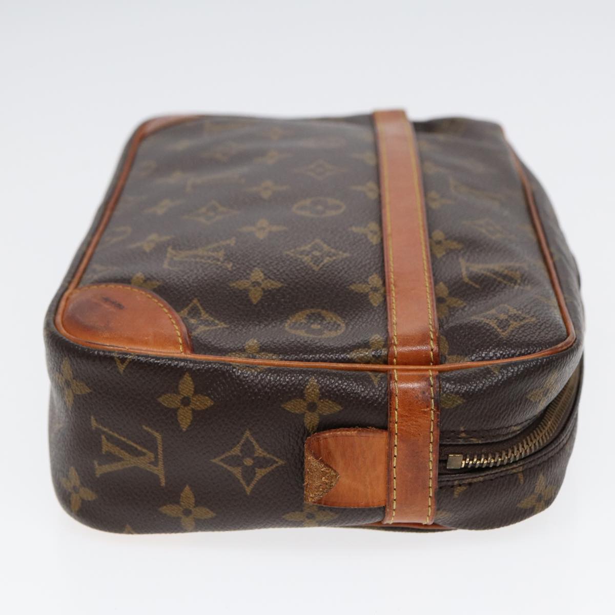 LOUIS VUITTON Monogram Compiegne 28 Clutch Bag LV Auth