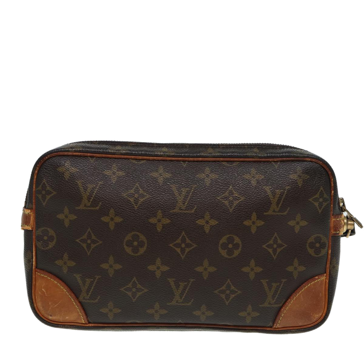 LOUIS VUITTON Monogram Marly Dragonne GM Clutch Bag LV Auth