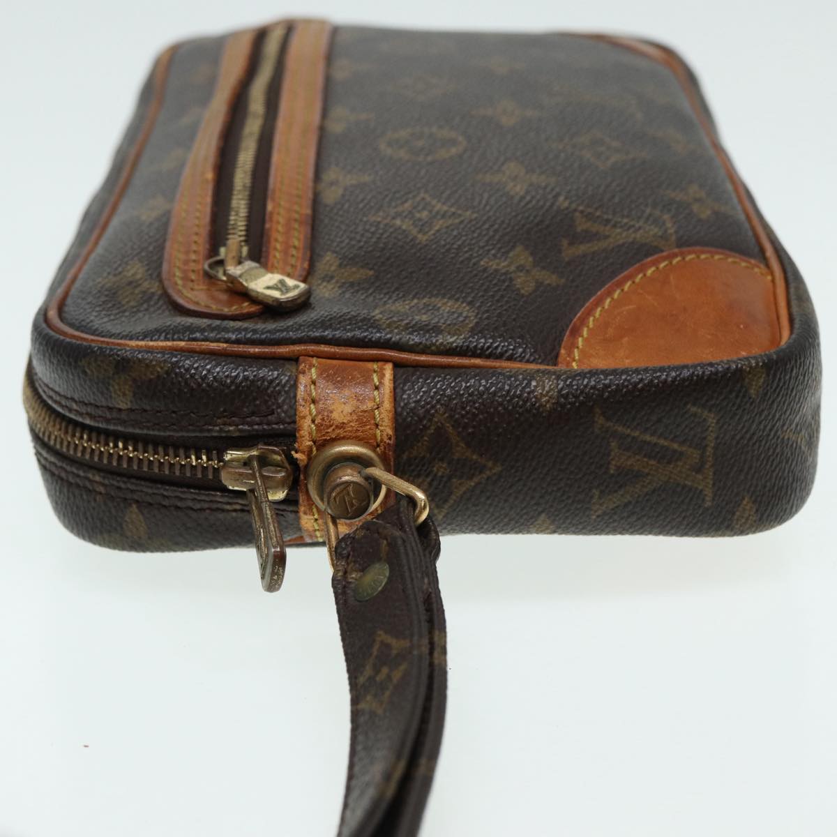 LOUIS VUITTON Monogram Marly Dragonne GM Clutch Bag LV Auth