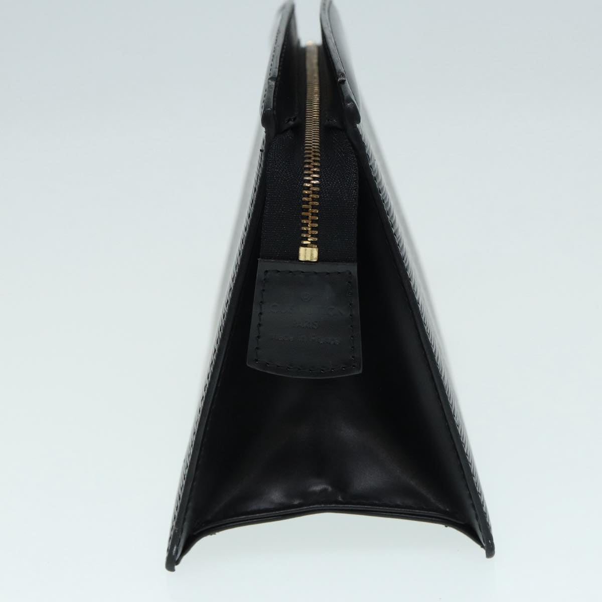 LOUIS VUITTON Epi Trousse Crete Pouch Black LV Auth