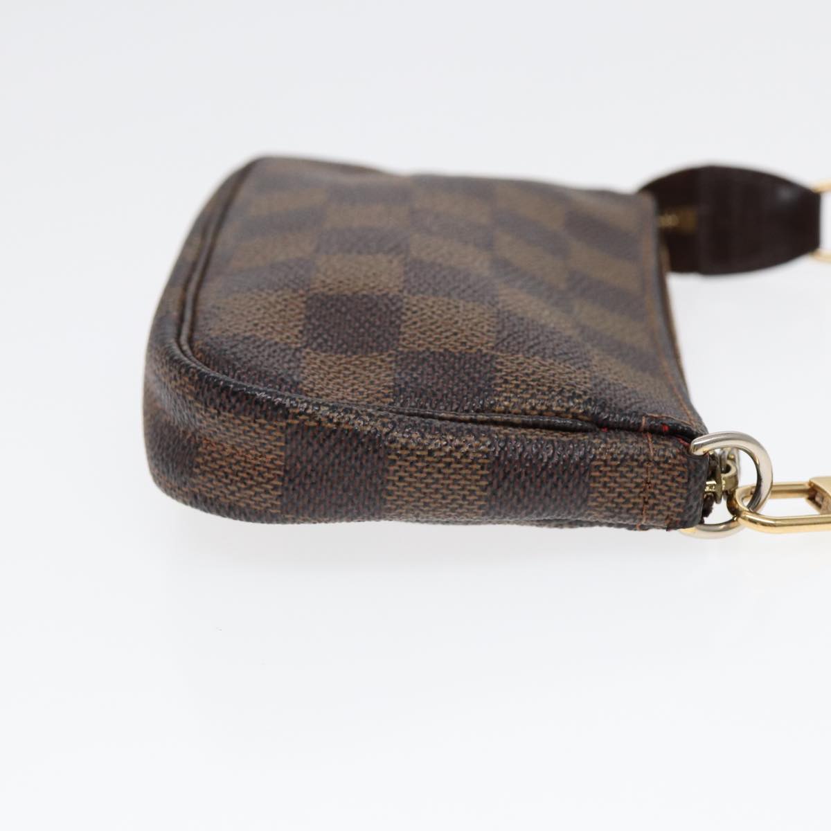 LOUIS VUITTON Damier Ebene Mini Pochette Accessoires Pouch LV Auth
