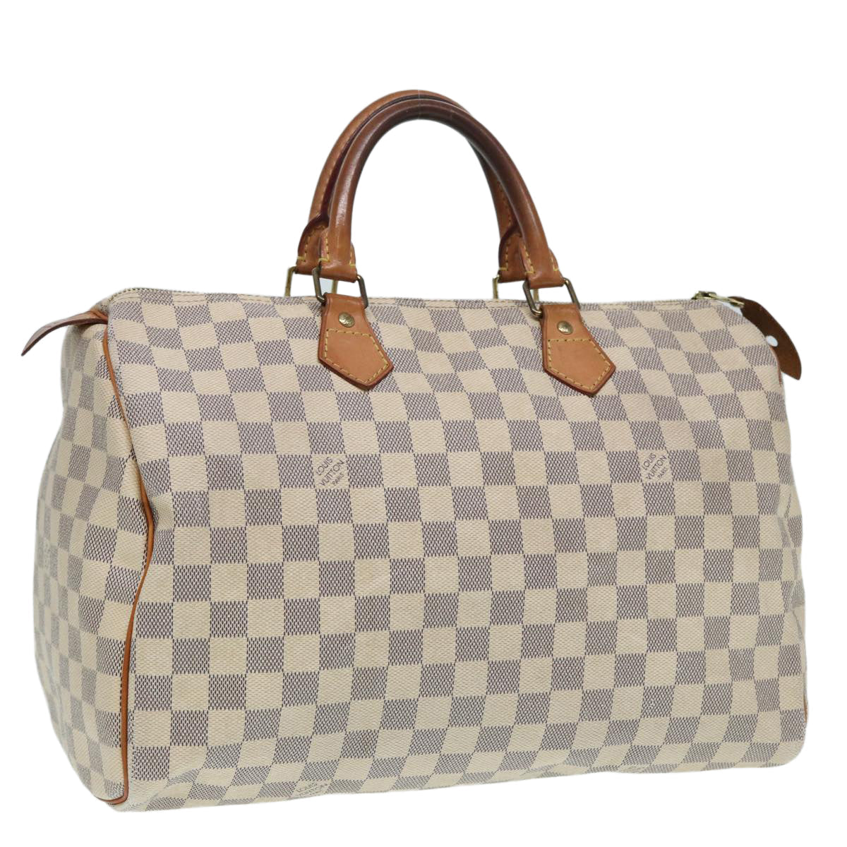 LOUIS VUITTON Damier Azur Hand Bag LV Auth