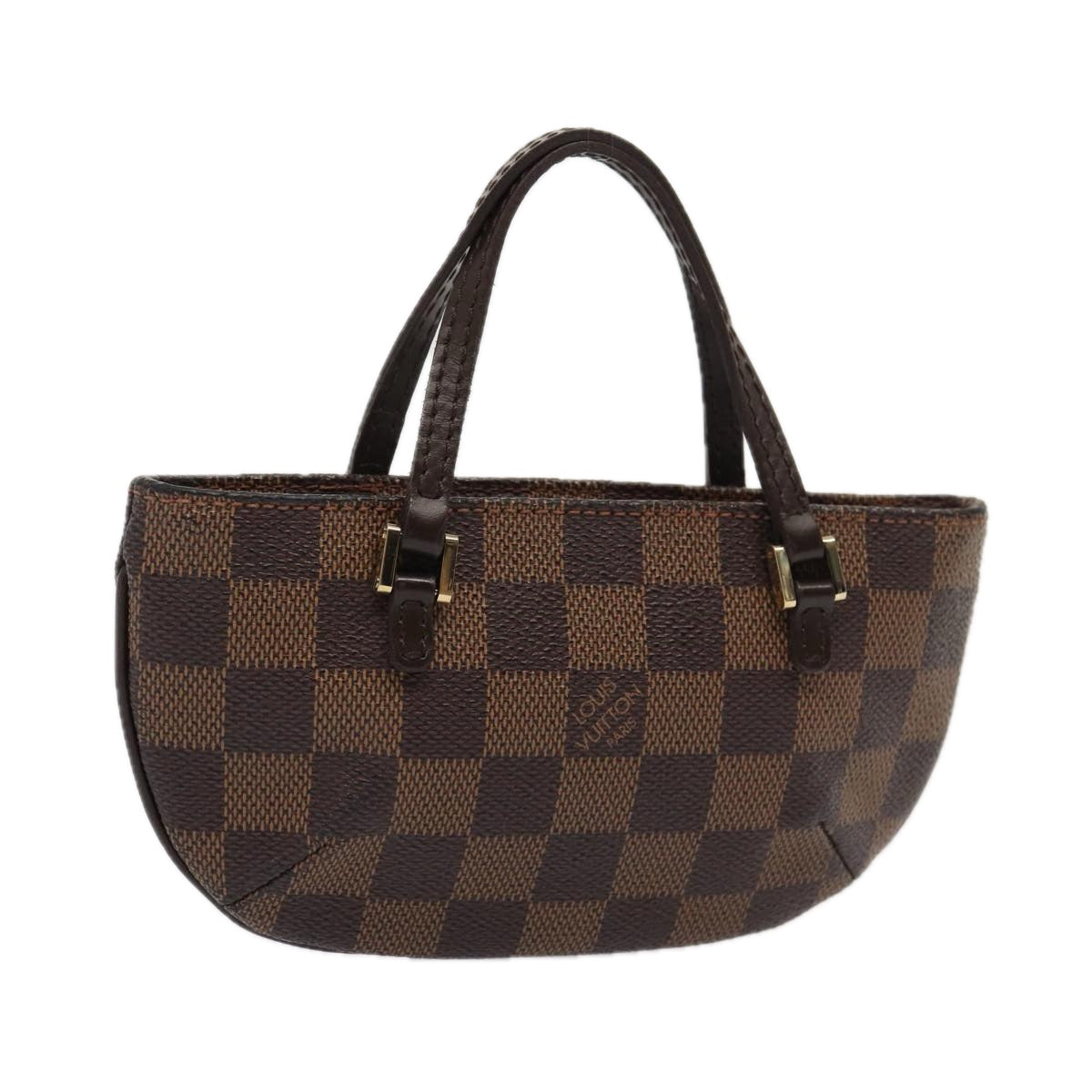 LOUIS VUITTON Damier Ebene Manosque GM Accessory Pouch LV Auth