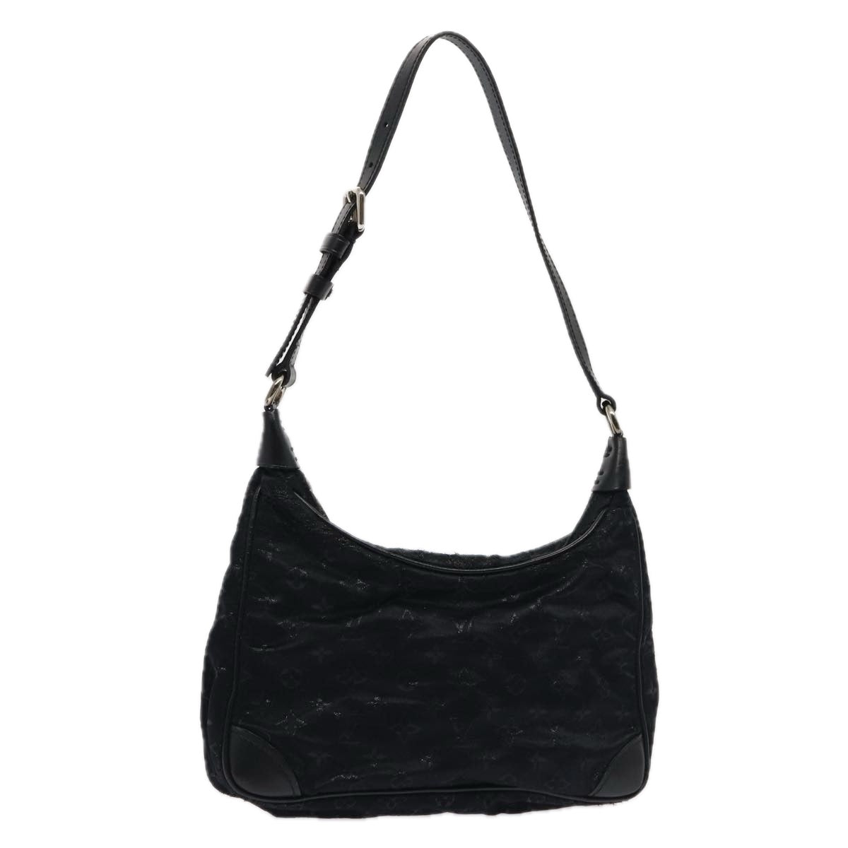 LOUIS VUITTON Monogram Satin Little Boulogne Shoulder Bag LV Auth