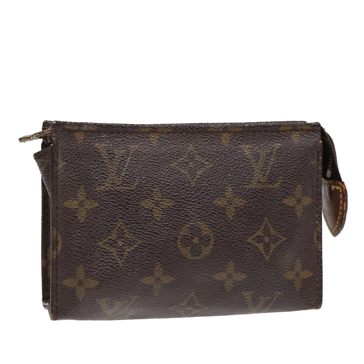 LOUIS VUITTON Monogram Poche Toilette 15 Pouch LV Auth