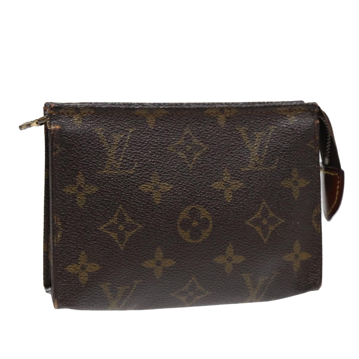 LOUIS VUITTON Monogram Poche Toilette 15 Pouch LV Auth