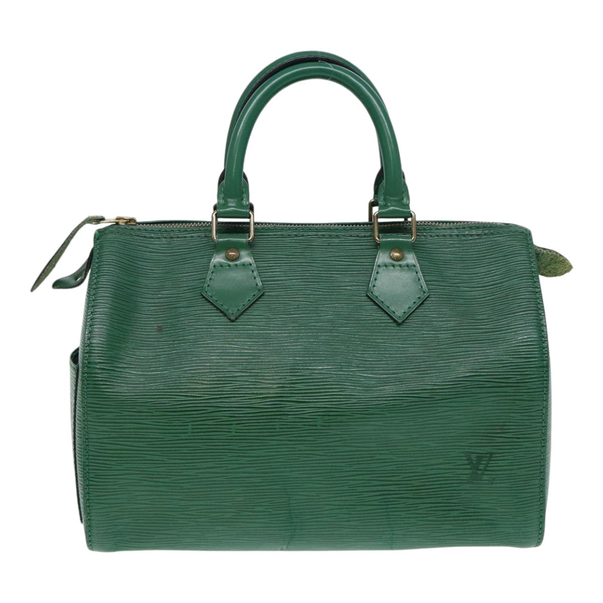 LOUIS VUITTON Epi Hand Bag Borneo Green LV Auth