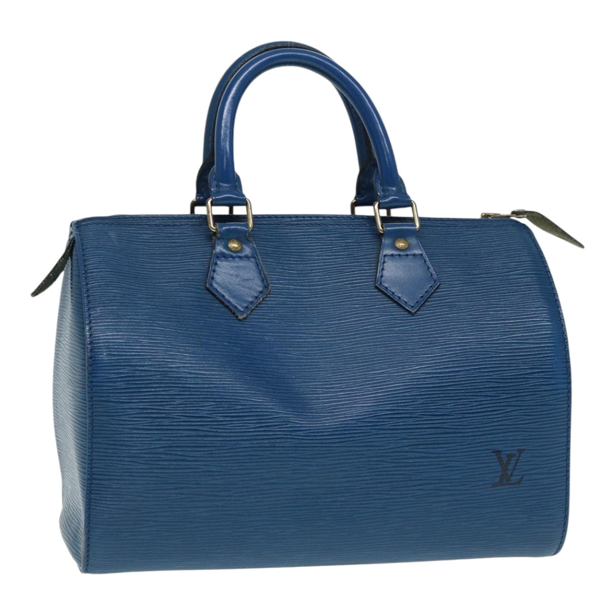 LOUIS VUITTON Epi Hand Bag Toledo Blue LV Auth