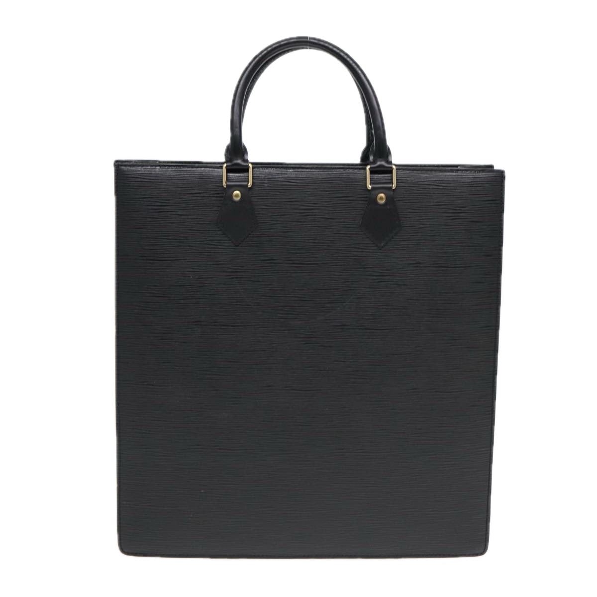 LOUIS VUITTON Epi Sac Plat Hand Bag Black LV Auth